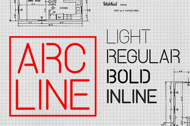 View Information about Arcline Stencil Font
