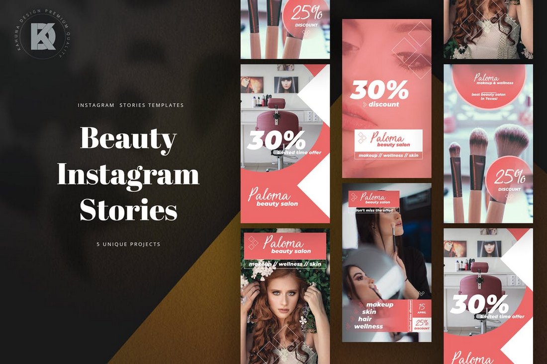 Beauty Instagram Sotries Templates