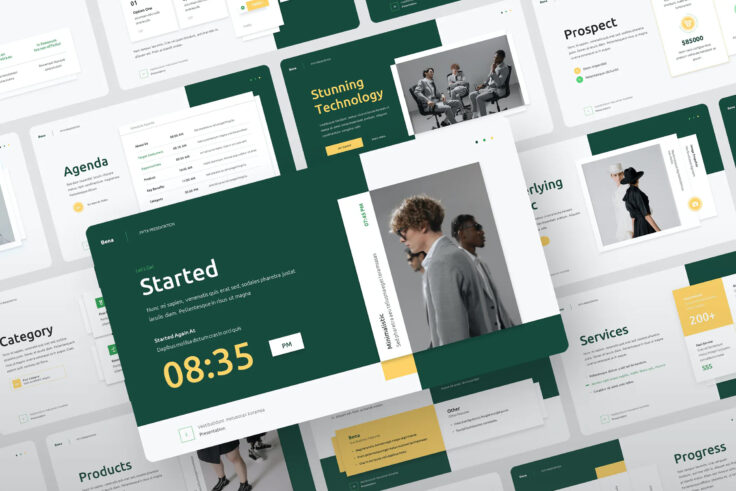 View Information about Bena Startup Pitch Deck Template