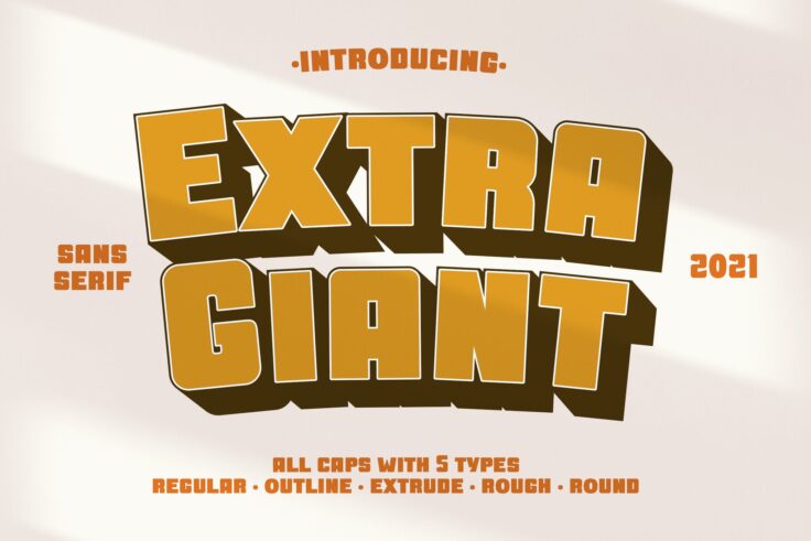 View Information about Extra Giant Poster Font