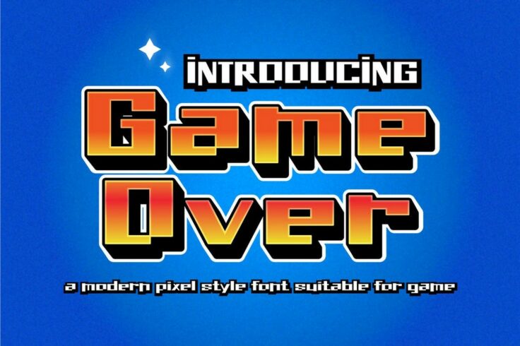 View Information about Game Over Pixel Font