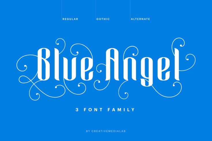 View Information about Blue Angel Gothic Font