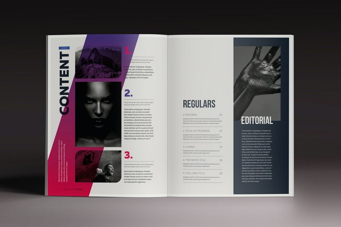 Gradient Magazine - Affinity Publisher Template