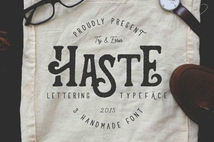 View Information about Haste Handmade Font
