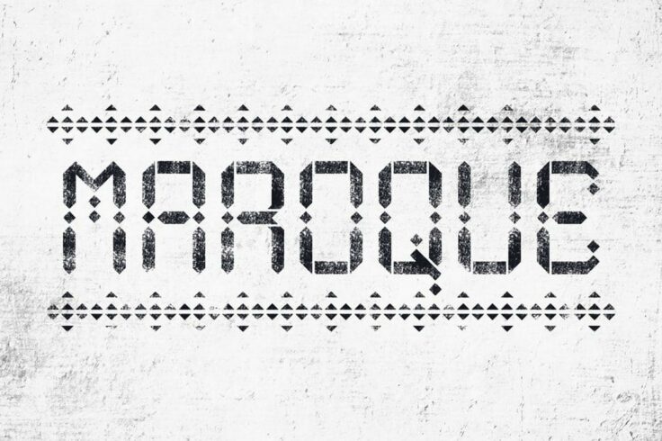View Information about Maroque Stencil Font