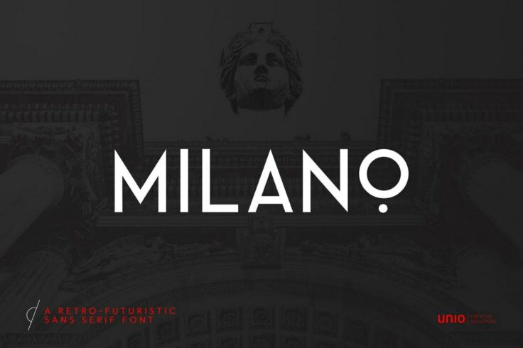 View Information about Milano Retro-Futuristic Font