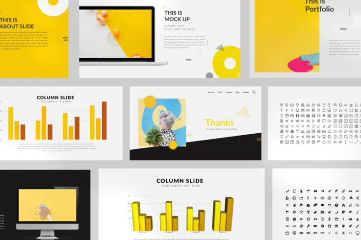 View Information about Yellow Creative Presentation Template
